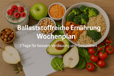 Ballaststoffreiche Ernährung Wochenplan – 7 Tage für bessere Verdauung und Gesundheit